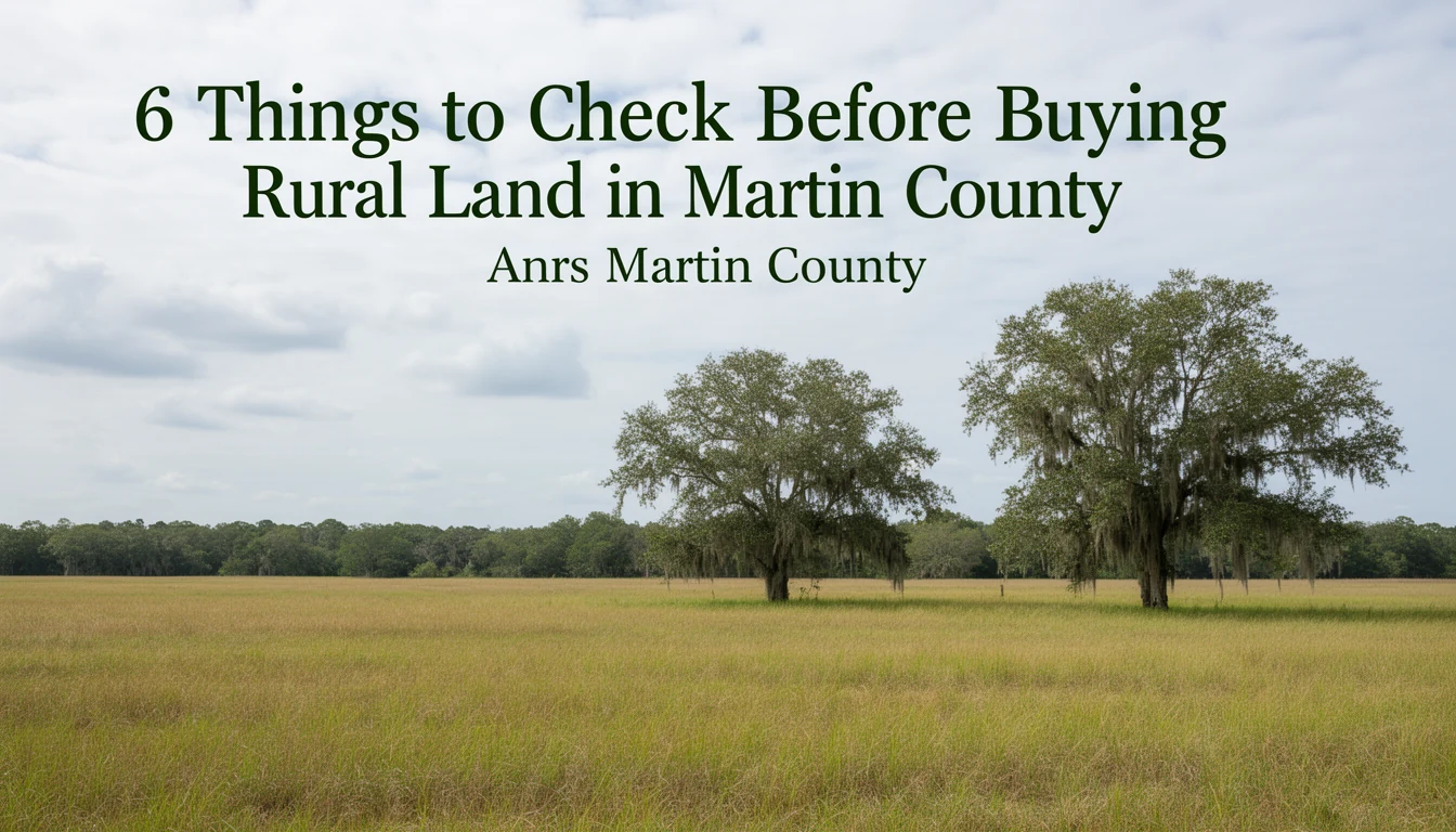6 Things to Check Before Buying Rural Land in Martin County — Martin County